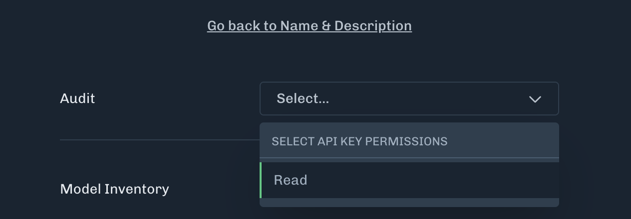 Audit Log API permissions