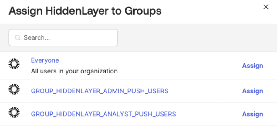 Okta Assign Groups