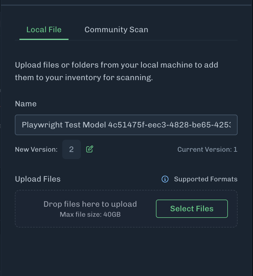 Add Existing Model Next Version